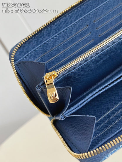 【ルイヴィトン】レアアイテム♪LV× TM ジッピーウォレット デニム チェリー