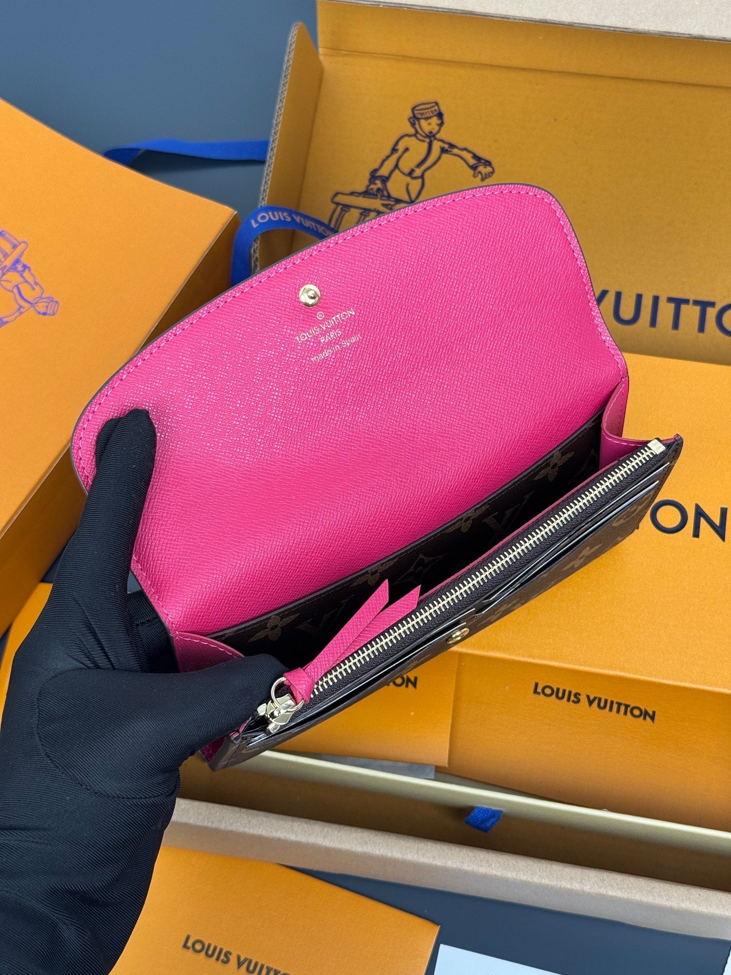 【ルイヴィトン】大人気☆  ポルトフォイユ・エミリー 財布 ギフト8色